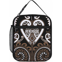 Aotearoa Kati Mamoe Lunch Bag Maori Tribal Pattern LT05 10.2 × 8.3 × 4.3 inch Brown - Polynesian Pride