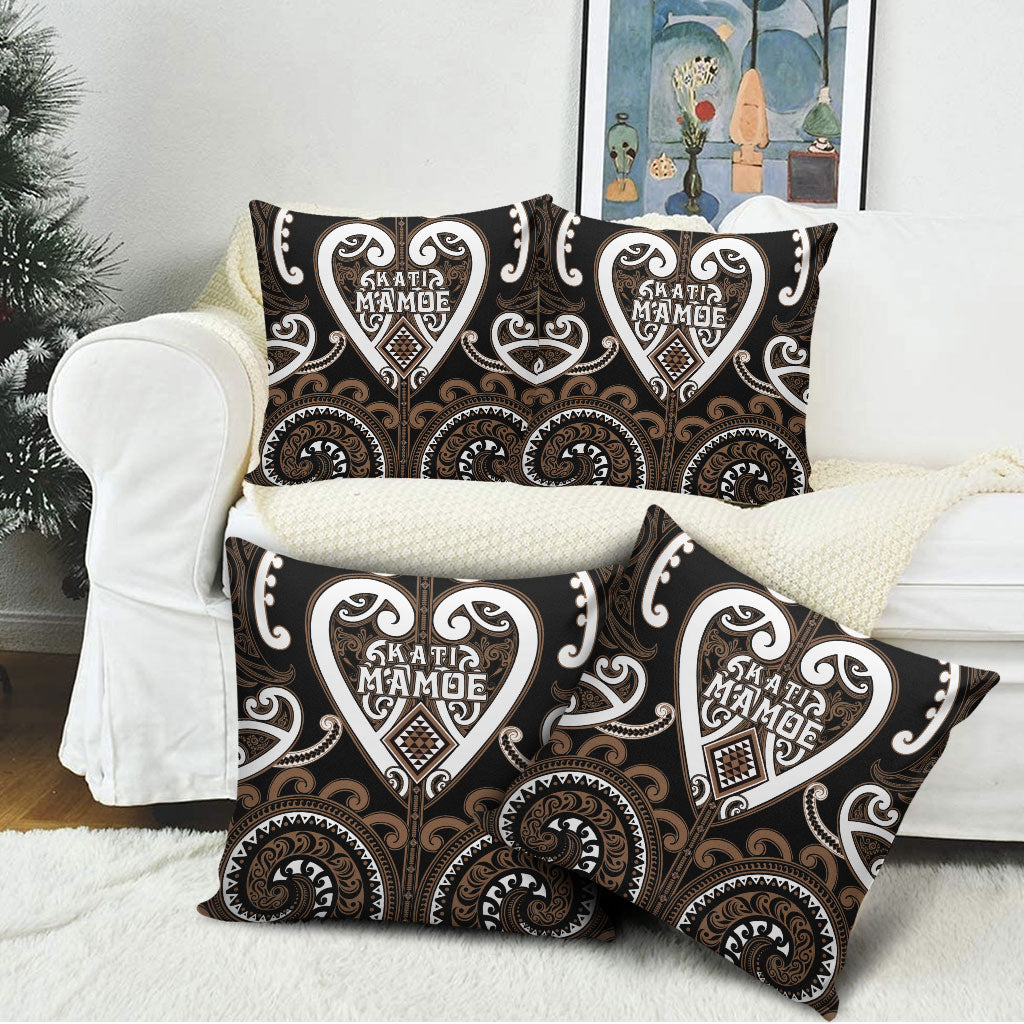 Aotearoa Kati Mamoe Pillow Cover Maori Tribal Pattern LT05 - Polynesian Pride