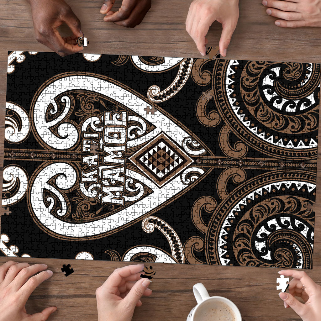 Aotearoa Kati Mamoe Puzzle Maori Tribal Pattern LT05 - Polynesian Pride