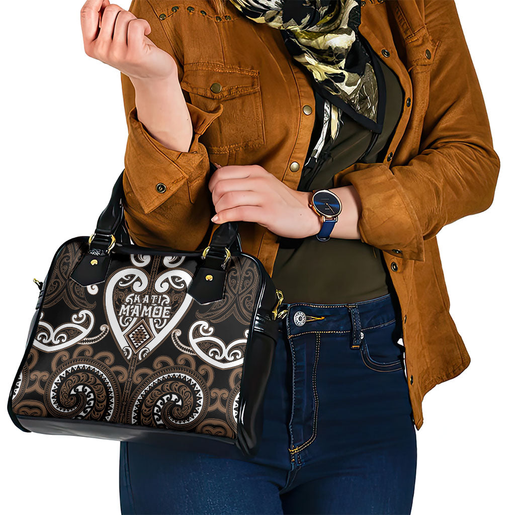 Aotearoa Kati Mamoe Shoulder Handbag Maori Tribal Pattern LT05 - Polynesian Pride