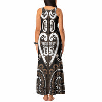 Custom Aotearoa Kati Mamoe Tank Maxi Dress Maori Tribal Pattern LT05 - Polynesian Pride