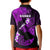 Hawaii Maui Kid Polo Shirt Polynesian Fish Hook Hibiscus Purple Version LT05 - Polynesian Pride