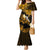 Hawaii Maui Mermaid Dress Polynesian Fish Hook Hibiscus Gold Version LT05 Women Gold - Polynesian Pride