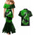 Hawaii Maui Couples Matching Mermaid Dress and Hawaiian Shirt Polynesian Fish Hook Hibiscus Green Version LT05 - Polynesian Pride