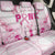 Breast Cancer Pink Out Back Car Seat Cover Polynesian Art Tattoo White Version