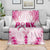 Breast Cancer Pink Out Blanket Polynesian Art Tattoo White Version