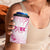 Breast Cancer Pink Out 4 in 1 Can Cooler Tumbler Polynesian Art Tattoo White Version