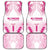 Breast Cancer Pink Out Car Mats Polynesian Art Tattoo White Version