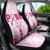 Breast Cancer Pink Out Car Seat Cover Polynesian Art Tattoo White Version