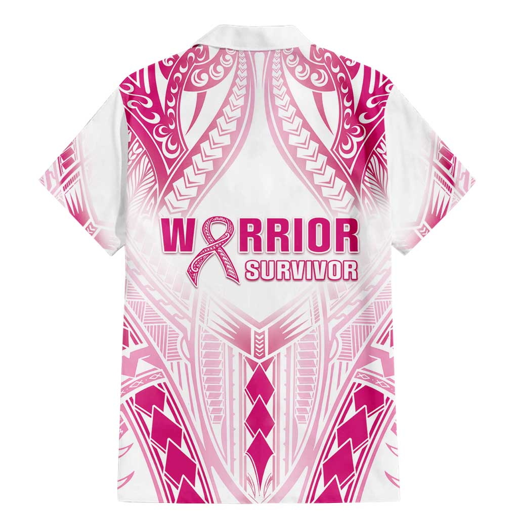 Breast Cancer Pink Out Family Matching Mermaid Dress and Hawaiian Shirt Polynesian Art Tattoo White Version LT05 - Polynesian Pride