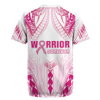 Breast Cancer Pink Out Rugby Jersey Polynesian Art Tattoo White Version LT05 - Polynesian Pride