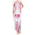 Breast Cancer Pink Out Tank Maxi Dress Polynesian Art Tattoo White Version