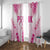 Breast Cancer Pink Out Window Curtain Polynesian Art Tattoo White Version