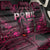 Breast Cancer Pink Out Back Car Seat Cover Polynesian Art Tattoo Black Version