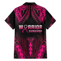 Breast Cancer Pink Out Family Matching Tank Maxi Dress and Hawaiian Shirt Polynesian Art Tattoo Black Version LT05 - Polynesian Pride