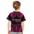 Breast Cancer Pink Out Kid T Shirt Polynesian Art Tattoo Black Version