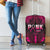 Breast Cancer Pink Out Luggage Cover Polynesian Art Tattoo Black Version