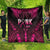 Breast Cancer Pink Out Quilt Polynesian Art Tattoo Black Version