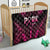 Breast Cancer Pink Out Quilt Polynesian Art Tattoo Black Version