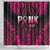 Breast Cancer Pink Out Shower Curtain Polynesian Art Tattoo Black Version