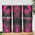 Breast Cancer Pink Out Skinny Tumbler Polynesian Art Tattoo Black Version