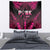 Breast Cancer Pink Out Tapestry Polynesian Art Tattoo Black Version