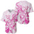 Personalised Breast Cancer Awareness Baseball Jersey Ribbon Polynesian Pattern White Version