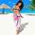 Breast Cancer Awareness Sarong Ribbon Polynesian Pattern White Version