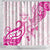 Breast Cancer Awareness Shower Curtain Ribbon Polynesian Pattern White Version