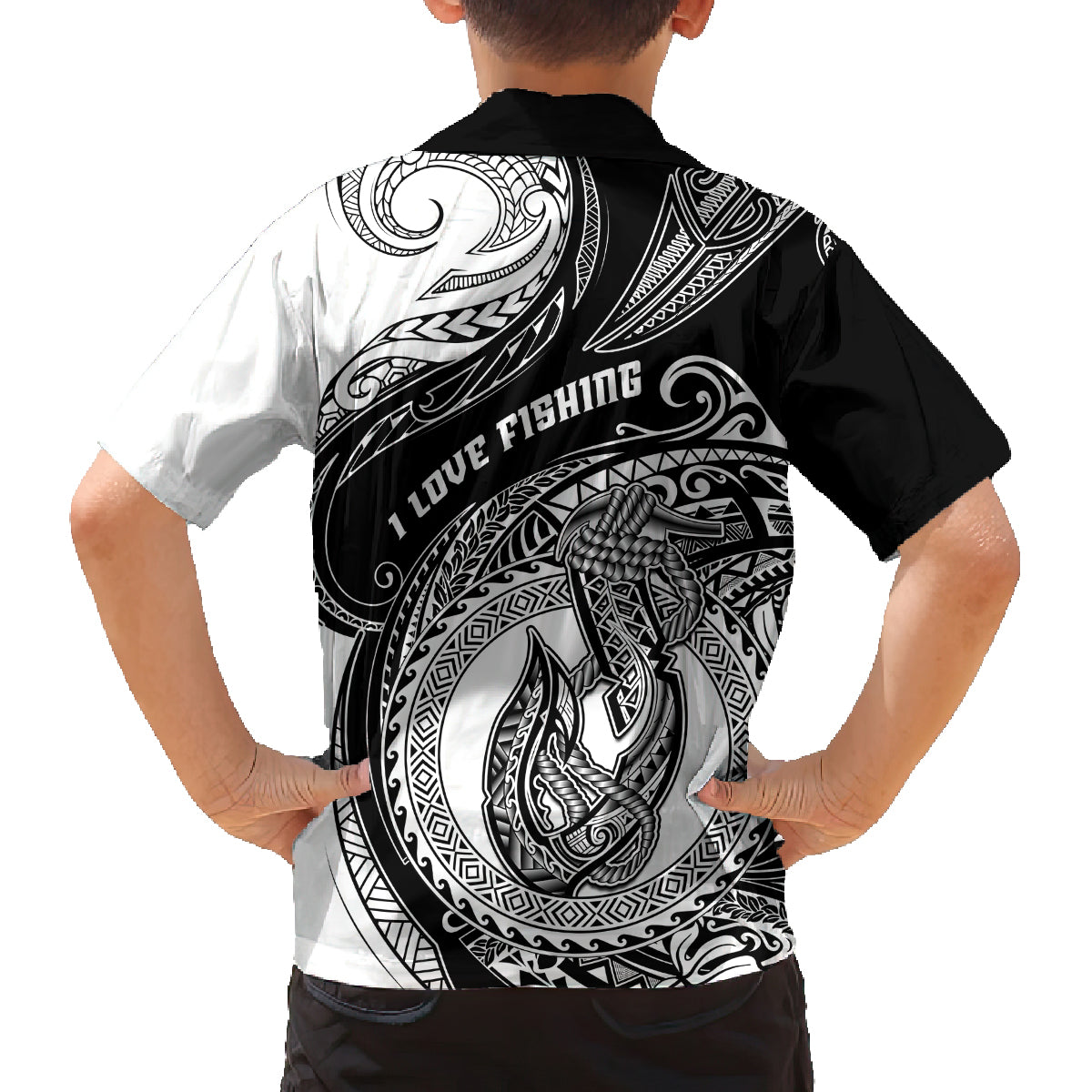 Go Fishing Family Matching Long Sleeve Bodycon Dress and Hawaiian Shirt Polynesian Pattern LT05 - Polynesian Pride