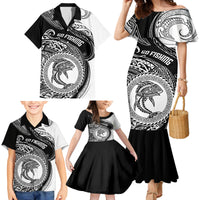 Go Fishing Family Matching Mermaid Dress and Hawaiian Shirt Polynesian Pattern LT05 - Polynesian Pride