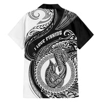 Go Fishing Family Matching Off Shoulder Short Dress and Hawaiian Shirt Polynesian Pattern LT05 - Polynesian Pride