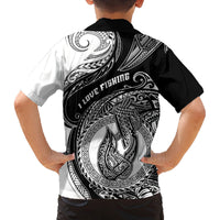 Go Fishing Family Matching Tank Maxi Dress and Hawaiian Shirt Polynesian Pattern LT05 - Polynesian Pride