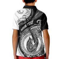 Personalized Go Fishing Kid Polo Shirt Polynesian Pattern LT05 - Polynesian Pride