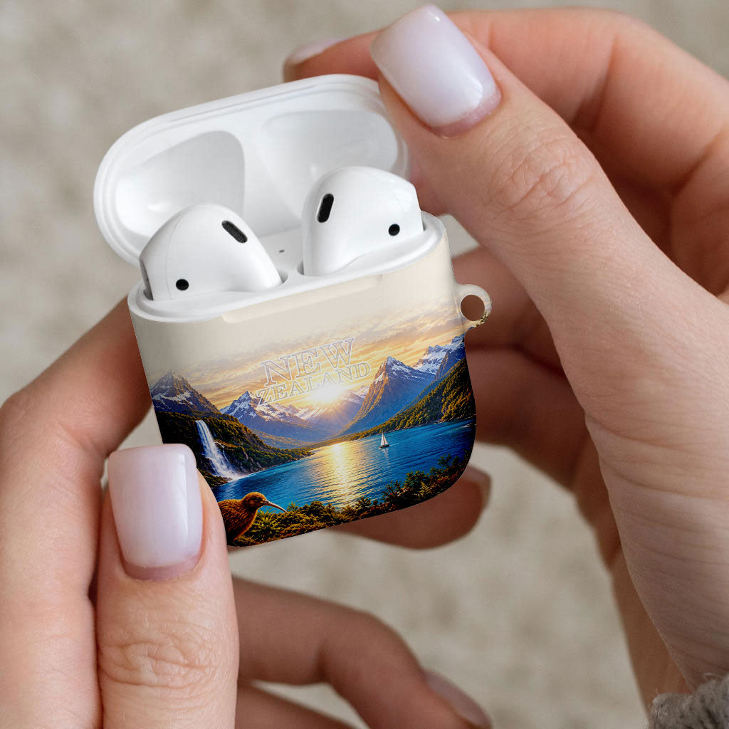 New Zealand Flag AirPods Case Scenic Nature LT05 - Polynesian Pride