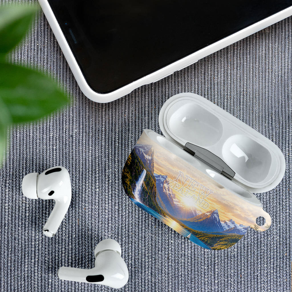 New Zealand Flag AirPods Case Scenic Nature LT05 - Polynesian Pride