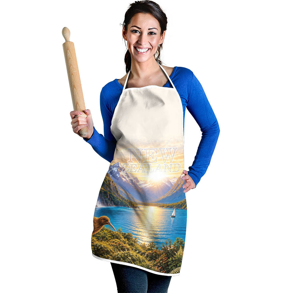 New Zealand Flag Apron Scenic Nature LT05 - Polynesian Pride