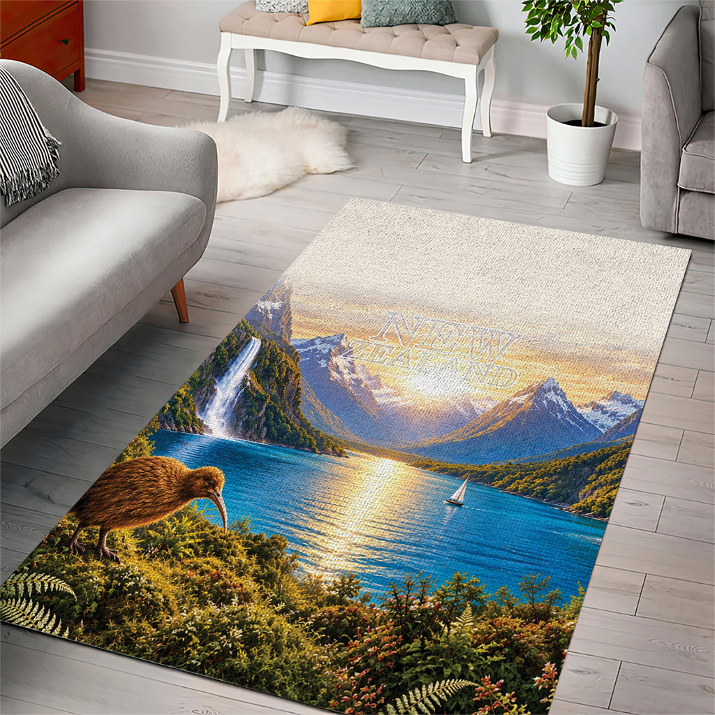 New Zealand Flag Area Rug Scenic Nature LT05 - Polynesian Pride