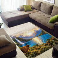 New Zealand Flag Area Rug Scenic Nature LT05 - Polynesian Pride