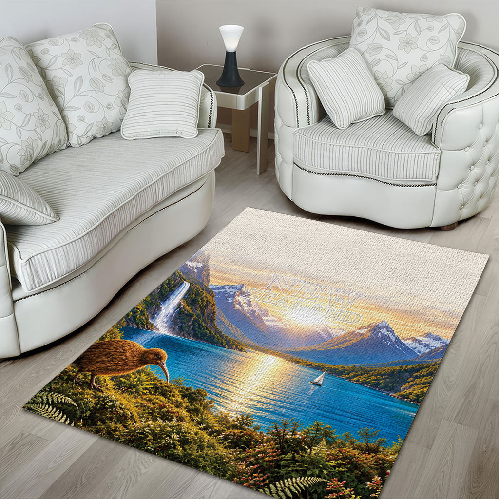 New Zealand Flag Area Rug Scenic Nature LT05 - Polynesian Pride