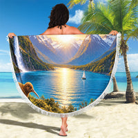 New Zealand Flag Beach Blanket Scenic Nature LT05 - Polynesian Pride
