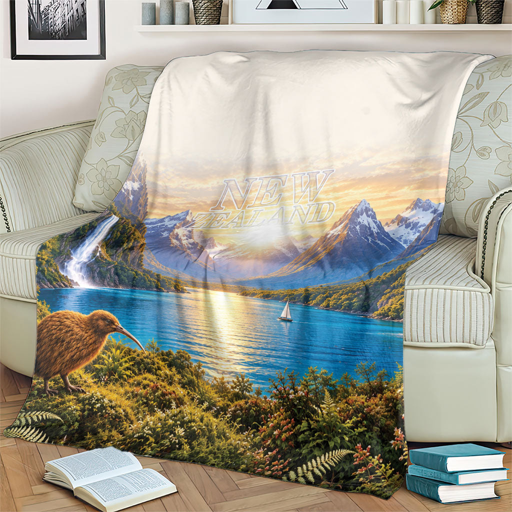New Zealand Flag Blanket Scenic Nature LT05 - Polynesian Pride