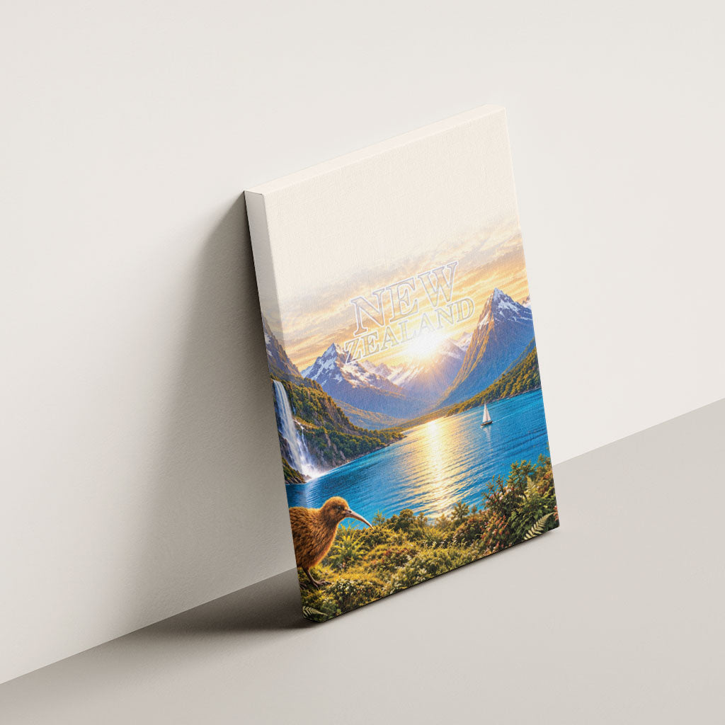 New Zealand Flag Canvas Wall Art Scenic Nature LT05 - Polynesian Pride