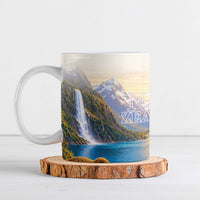 New Zealand Flag Ceramic Mug Scenic Nature LT05 Multicolor - Polynesian Pride