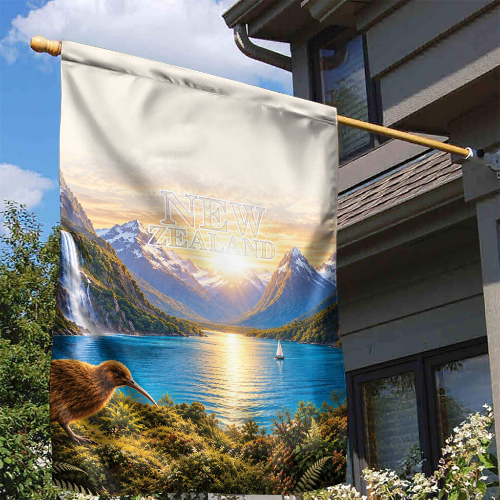 New Zealand Flag Garden Flag Scenic Nature LT05 - Polynesian Pride