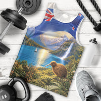 New Zealand Flag Men Tank Top Scenic Nature LT05 - Polynesian Pride