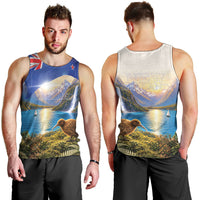 New Zealand Flag Men Tank Top Scenic Nature LT05 - Polynesian Pride