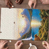 New Zealand Flag Puzzle Scenic Nature LT05 - Polynesian Pride