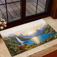 New Zealand Flag Rubber Doormat Scenic Nature LT05 - Polynesian Pride
