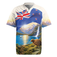 New Zealand Flag Rugby Jersey Scenic Nature LT05 Multicolor - Polynesian Pride